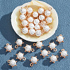 Shell Pearl Round Charms PALLOY-AB00020-4