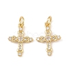 Brass Micro Pave Cubic Zirconia Pendants KK-G544-17G-1