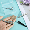 4Pcs 4 Styles Brass Tie Clip KK-GF0001-18-3