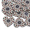 Printed Basswood Pendants WOOD-S045-011B-1