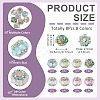 8Pcs 8 Colors Acrylic Rhinestone Rondelle Beads OACR-TA0004-99-4