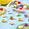 36Pcs 9 Styles Resin Vegetable Figurines Ornament DJEW-FS0001-02-9