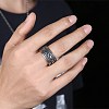 Men's Stainless Steel Finger Rings RJEW-BB29955-10-2