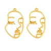 Alloy Open Back Bezel Pendants PALLOY-I197-12G-1