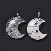 Natural Quartz Crystal Pendants X-G-B023-01P-08-4