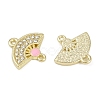 Alloy Crystal Rhinestone Fan Connector Charms FIND-M079-03G-2