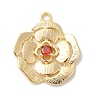 Brass Glass Pendants KK-Z073-15G-03-1