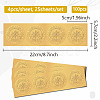 Plastic Self Adhesive Gold Foil Embossed Stickers DIY-WH0575-066-2