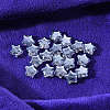 20Pcs Transparent Spray Painted Glass Beads GLAA-YW0001-14-3