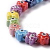 Handmade Porcelain Ceramic Beads Strands LAMP-B021-05C-4