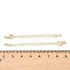 Teardrop Brass End with Chain X-KK-Z117-01G-3