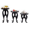 3 Sets 3 Sizes Vase Holder Shaped Acrylic Jewelry Display Stand Sets for Earrings ODIS-WH0043-33-1