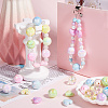 48Pcs 12 Styles UV Plating Opaque Acrylic Beads OACR-SC0002-20-3