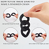 100Pcs 5 Styles Rubberized Style Acrylic Linking Rings OACR-PH0001-54-4