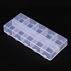 Cuboid Plastic Bead Containers CON-N007-02-3