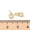 Brass Micro Pave Cubic Zirconia Charms KK-C104-07G-3