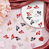 32Pcs 4 Colors Alloy Penants FIND-FH0008-23-5