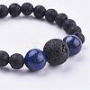 Natural Gemstone Stretch Bracelets BJEW-JB03159-3