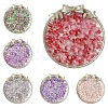 150Pcs 3 Styles Frosted Spray Painted Glass Beads Strands GLAA-YW0004-34A-2