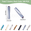 1260Pcs 7 Style Glass Twisted Bugle Beads SEED-PH0001-55-6