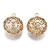 Brass Pendant Cabochon Settings KK-S356-412-NF-3