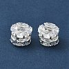 Brass Micro Pave Cubic Zirconia Beads KK-S336-12S-A-2