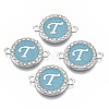 Alloy Enamel Links Connectors ENAM-TAC0003-01S-06T-2