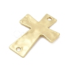 Alloy Textured Religion Cross Links Connector Charms FIND-Z127-01G-03-2