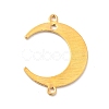 Rack Plating Brass Connector Charms KK-E067-25G-2