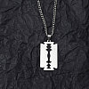 Non-Tarnish 201 Stainless Steel Pendant Necklaces for Man NJEW-Q336-02C-P-1