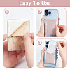 8Pcs 4 Colors PU Leather Cell Phone Adhesive Card Holders DIY-CP0007-47-3