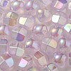 UV Plating Luminous Transparent Acrylic Beads OACR-P010-01D-3