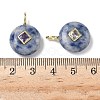 Natural Blue Spot Jasper Pendants G-I391-01G-06-3