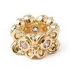 Eco-Friendly Rack Plating Brass Micro Pave Cubic Zirconia European Beads KK-F835-19B-G-1