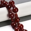 Natural Carnelian 3-Hole Guru Beads Strands G-H064-E08-02A-2