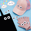 20Pcs Eyes Polyester Embroidery Iron on/Sew on Patches DIY-GA0010-06A-01-4