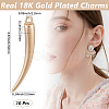 10Pcs Brass Pendants KK-BBC0017-57-2