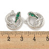 Brass Micro Pave Cubic Zirconia Pendants KK-S386-23P-02-3