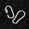 6Pcs 2 Style 304 Stainless Steel Rock Climbing Carabiners STAS-TA0001-33P-3