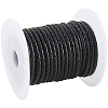 8M Braided Cowhide Leather Cord NWIR-3.0-02A-7