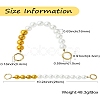 Plastic Imitation Pearl Bead Bag Extension Chains FIND-CJ00003-8