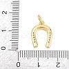 Brass Micro Pave Cubic Zirconia Pendants KK-H273-40G-01-3