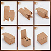 Square Folding Kraft Paper Jewelry Boxes CON-WH0089-47B-4