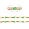 Ion Plating(IP) 304 Stainless Steel Enamel Curb Chains CHS-P013-01G-10-2