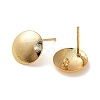 Brass Stud Earring Findings KK-P285-02G-2