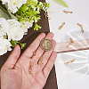 10Pcs Brass Fold Over Clasps KK-BBC0023-85-3