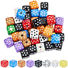 48Pcs Opaque Printed Acrylic Beads OACR-SC0002-92-1