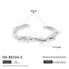 304 Stainless Steel and Imitation Pearl Cuff Bangles for Women WG3B407-08-1