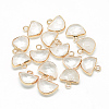 Natural Quartz Crystal Semi Circle Pendants G-Q965-09-1