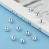 Plating Plastic Acrylic Round Beads PACR-L003-6mm-S-6